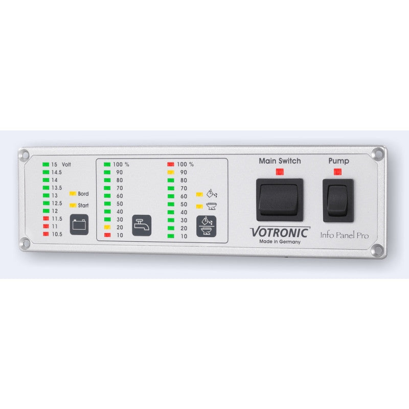 Votronic Info Panel Pro, Tank- und Batterieüberwachung, 12V, 5330