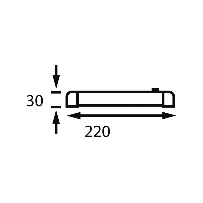 LED Innenleuchte, schwenkbar, m- Schalter, grau