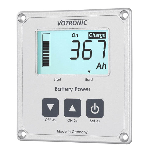 LCD-Batteriecomputer S mit 100-400 A Smart-Shunt für 12V oder 24V Batteriesysteme, Tankuhr für die Batterie