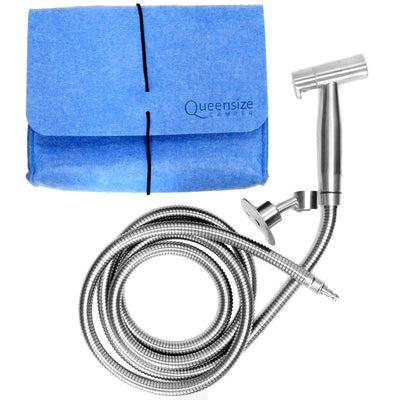 Camper Shower Head with Hose and Shower Holder by Queensize Camper