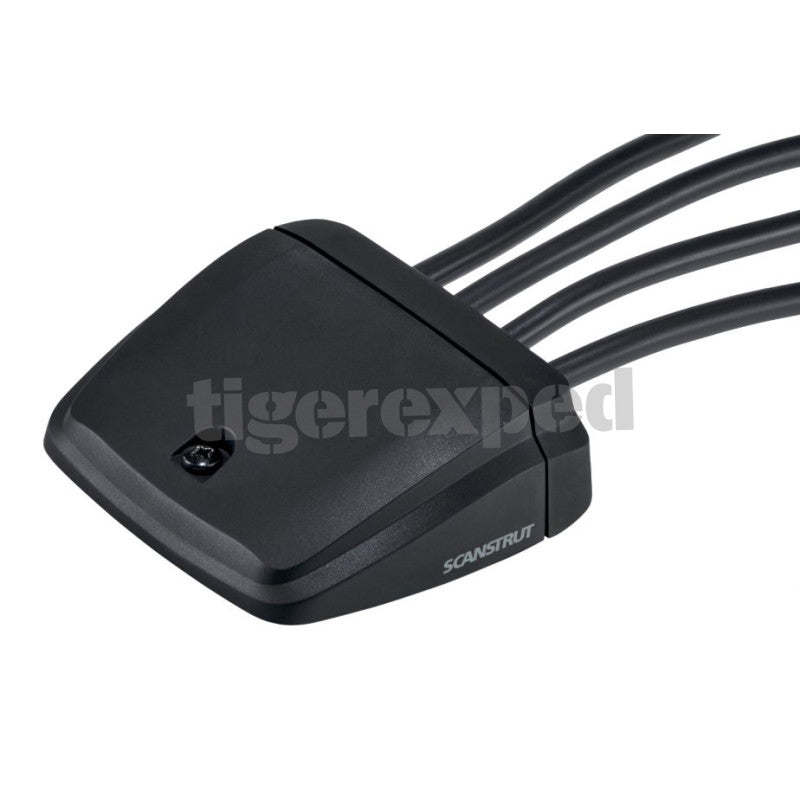 Horizontale Multi Kabeldurchführung von Scanstrut für 1-4 Kabel, bis zu Ø15mm, Kunststoff, schwarz