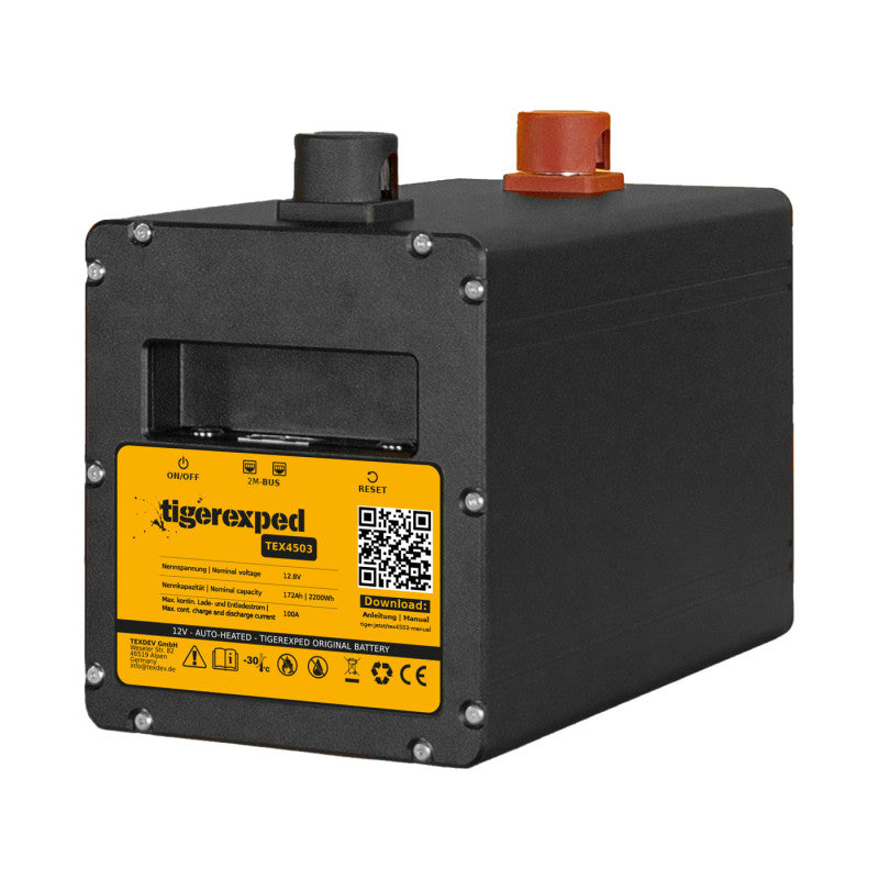 LiFePO4-Batterie 12V für Wohnmobil, 172Ah - getestet unter Extrembedingungen, Original tigerexped