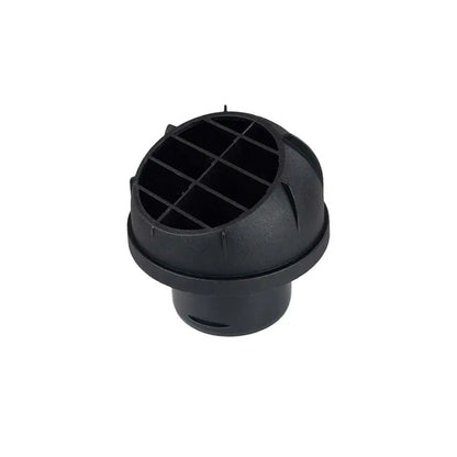 Halbrunder Warmluftausströmer 60 mm mit Flansch