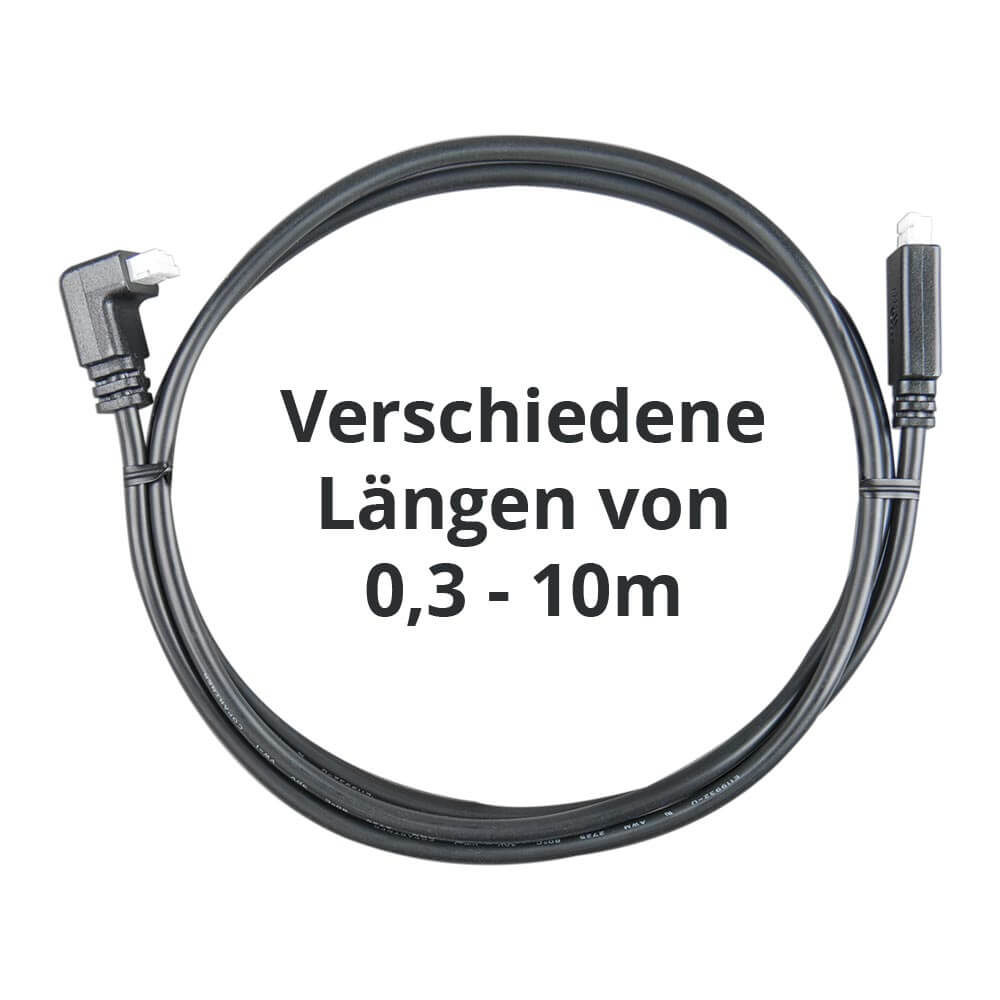 VE.Direct Kabel für Victron MPPT Control mit MPPT Laderegler, Batteriemonitore BMV70x und Color Control GX, Cerbo GX