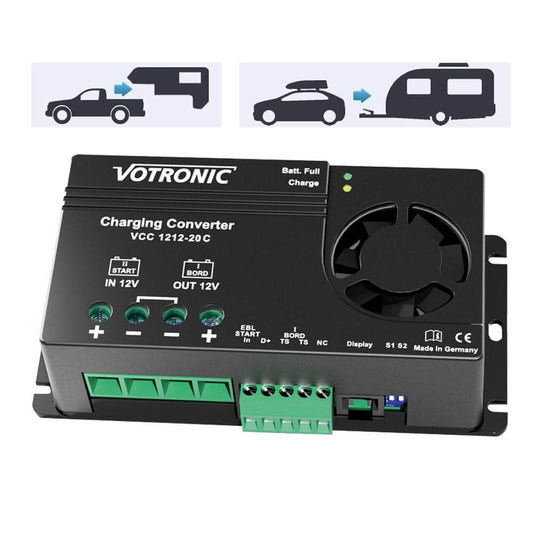 Batterie zu Batterie-Ladegerät 12V nach 12V mit 20A für Blei,- GEL, AGM und Lithiumbatterien