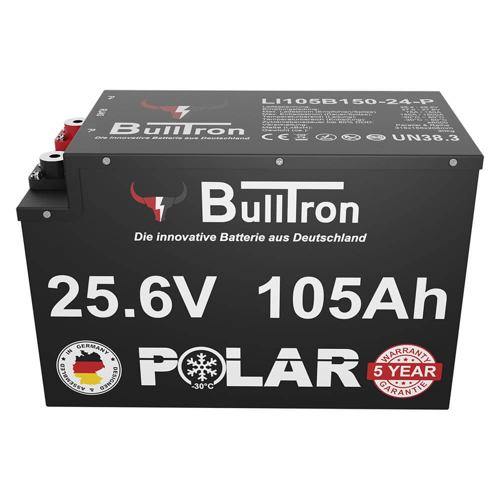 Bulltron Battery 25,6V, 50Ah - 105Ah