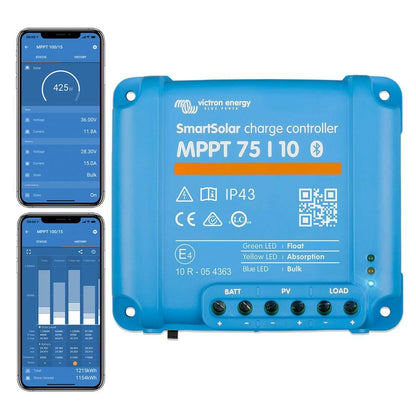 MPPT Solarladeregler 10A-200A für 12V / 24V Batterien