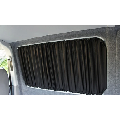 Vorhang Set für Ford Transit Custom 2013-2023 Mitte Rechts (Premium-Blackout)