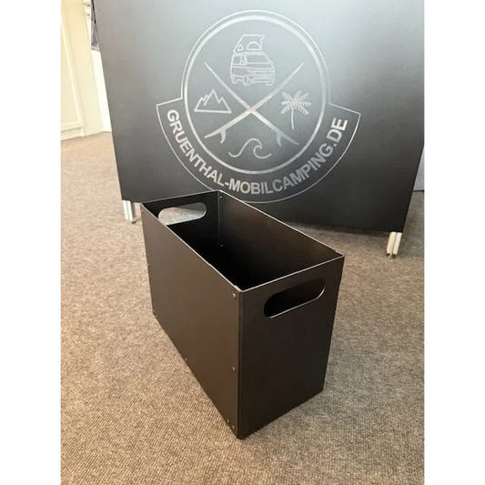 Aluminium Eurobox 40×20 optional mit Bambus Deckel
