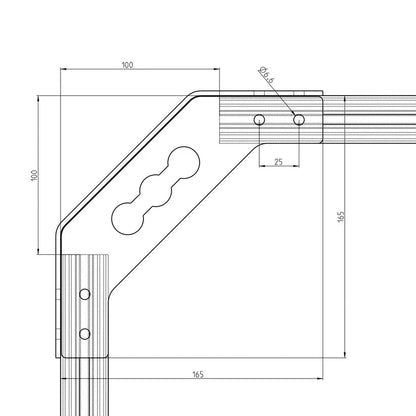 Eckverbinder LIGHT für 60x30 Aluprofile