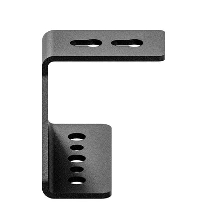 Edelstahl Winkel für Airlineschiene schwarz – Dachträger Halterung 65–100 mm