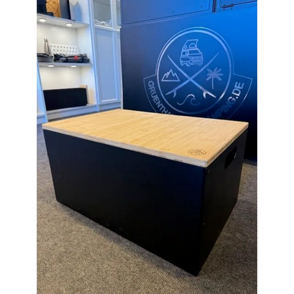 Aluminium Eurobox 60×40 optional mit Bambus-Deckel