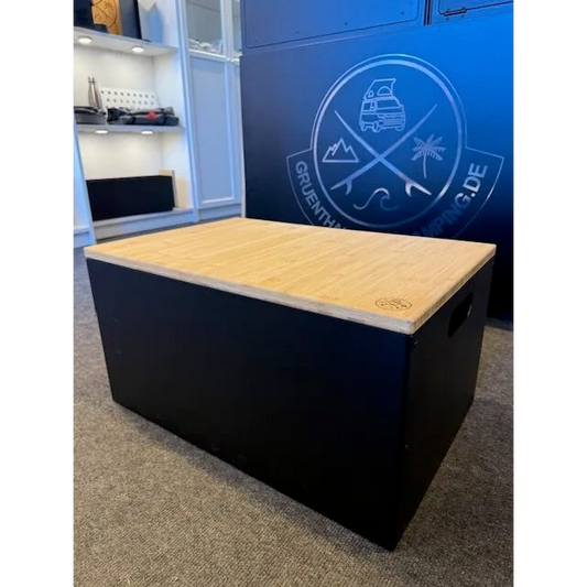 Aluminium Eurobox 60×40 optional mit Bambus-Deckel