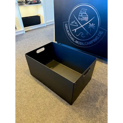 Aluminium Eurobox 60×40 optional mit Bambus-Deckel