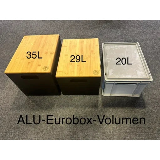 Aluminium Eurobox speziell angepasst für Heckauszug T6.1 Ocean + Coast