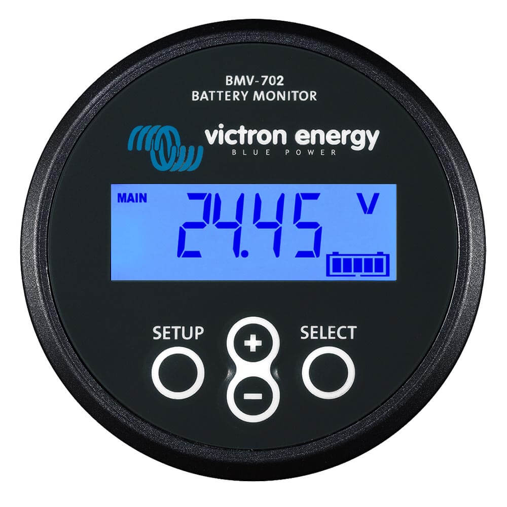 Victron Batteriemonitor BMV-702 schwarz | 12/24/36/48V, 500A Shunt