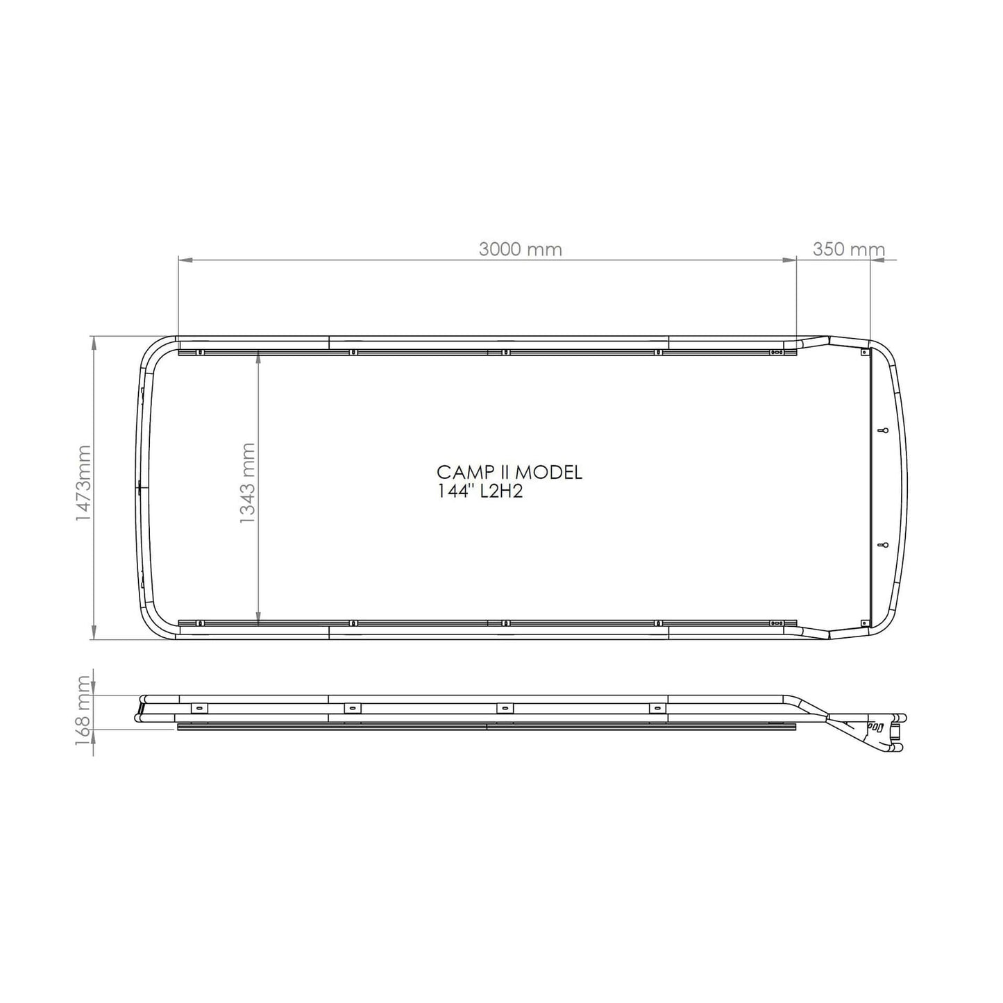 Sequoia Camp 2 Roof Rack Mercedes Sprinter