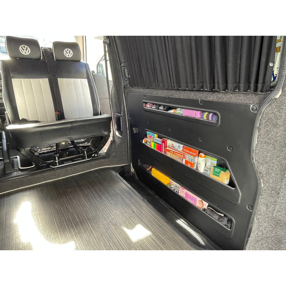 VW T4 Schiebetür-Staufach (Schwarz) | Kiravans DoorStore