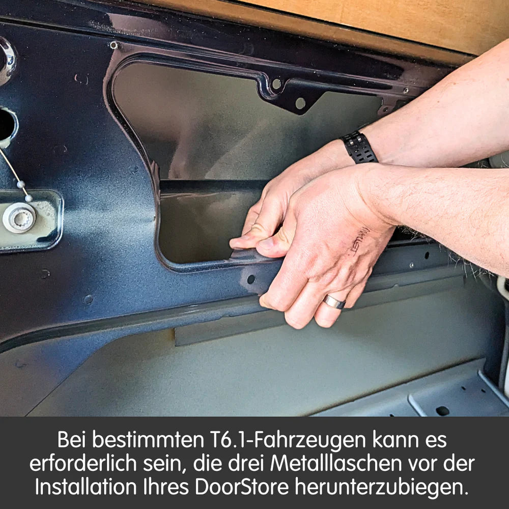 VW T5–T6.1 Schiebetür-Staufach (Schwarz) | Kiravans DoorStore