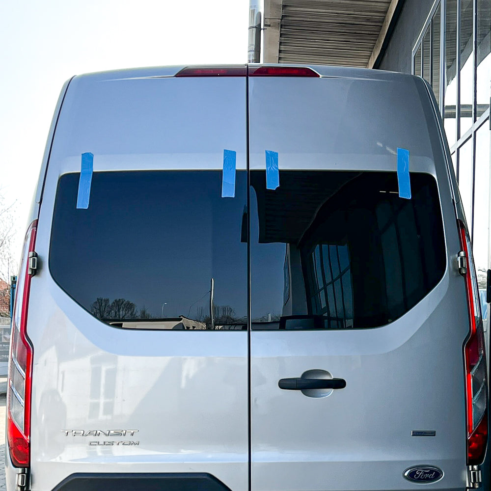 Hecktürscheiben Set für Ford Transit Custom ab 2012 Hecktüren *L1-L2*