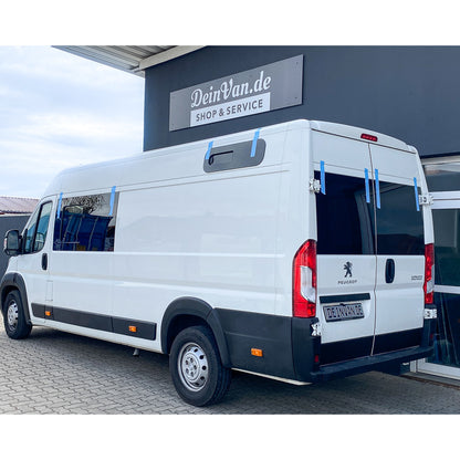 Hecktürscheiben Set für Peugeot Boxer 270° Scharnier ab 2006 Hecktüren*L1-L5*