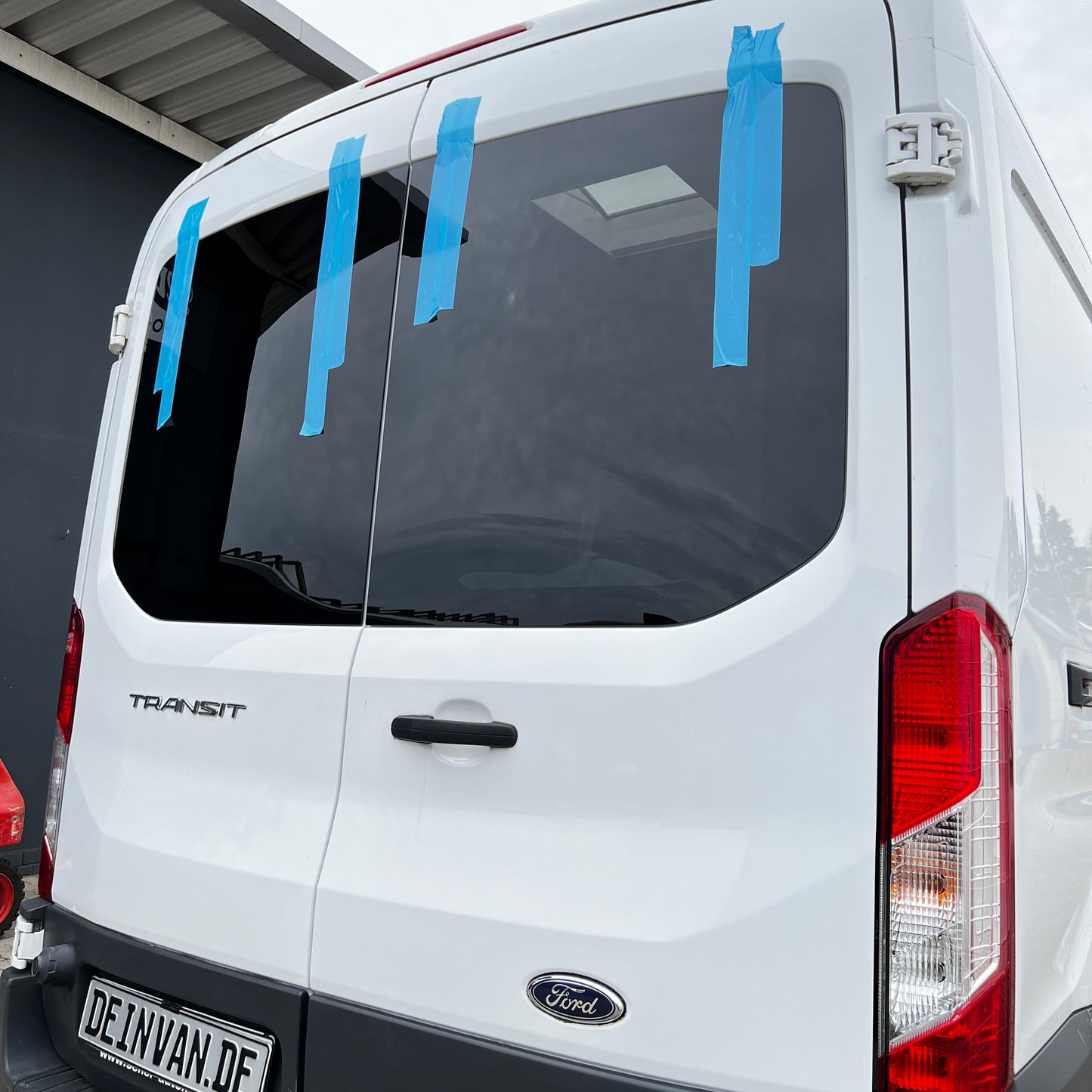 Hecktürscheiben Set für Ford Transit ab 2014 MK8 / MK8 E Hecktüren *L2-L4*