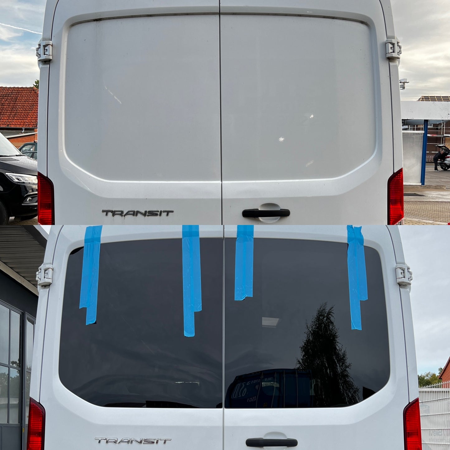 Hecktürscheiben Set für Ford Transit ab 2014 MK8 / MK8 E Hecktüren *L2-L4*