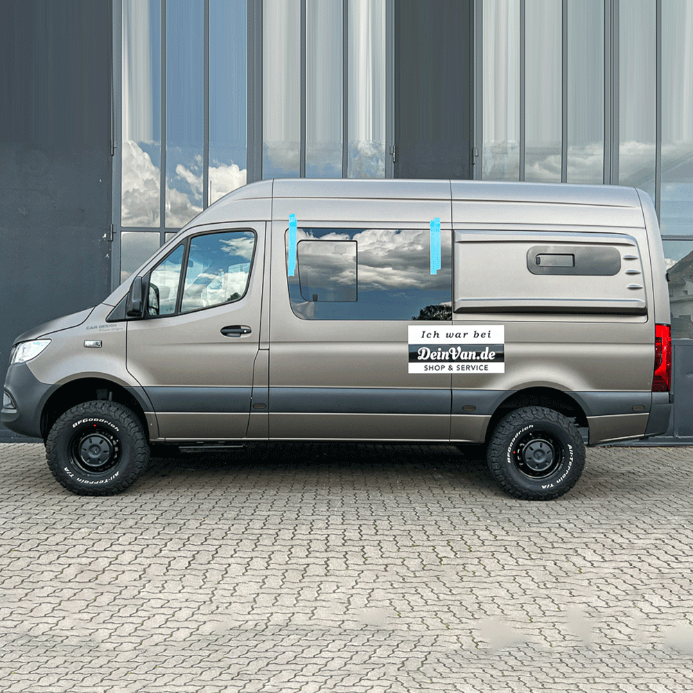 Heckverbreiterung, Longsleeper aus GFK links für Sprinter W906 / W907 und VW Crafter bis 2017