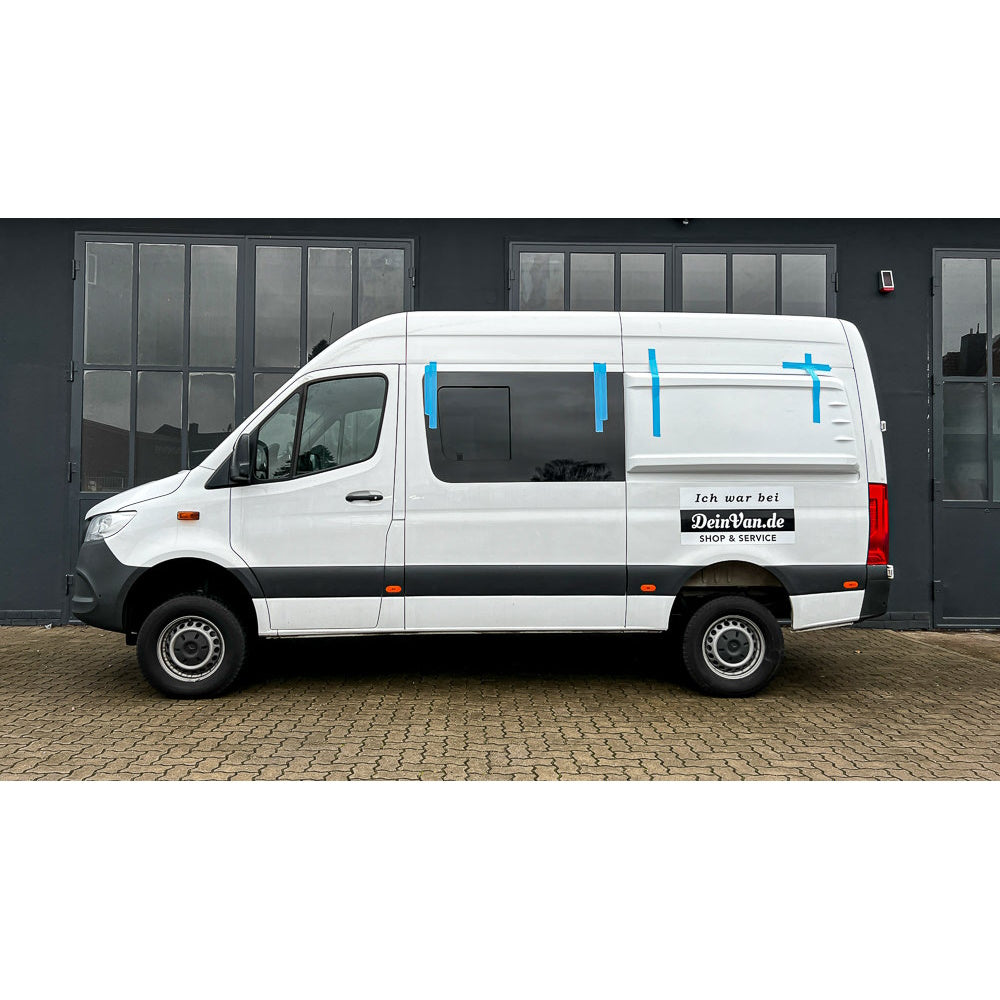 Heckverbreiterung, Longsleeper aus GFK links für Sprinter W906 und VW Crafter bis 2017