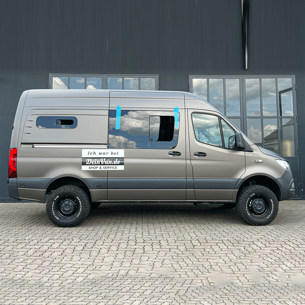 Heckverbreiterung, Longsleeper aus GFK rechts für Sprinter W906 / W907 und VW Crafter bis 2017