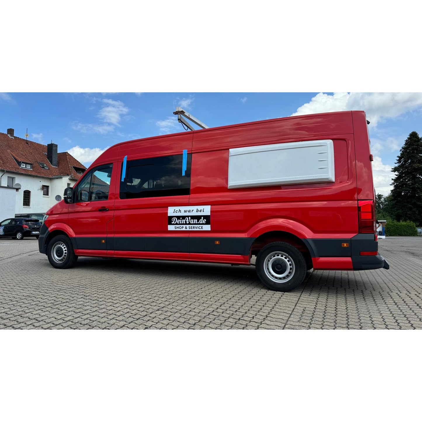 Heckverbreiterung, Longsleeper aus GFK links für VW Crafter / MAN TGE ab 2017