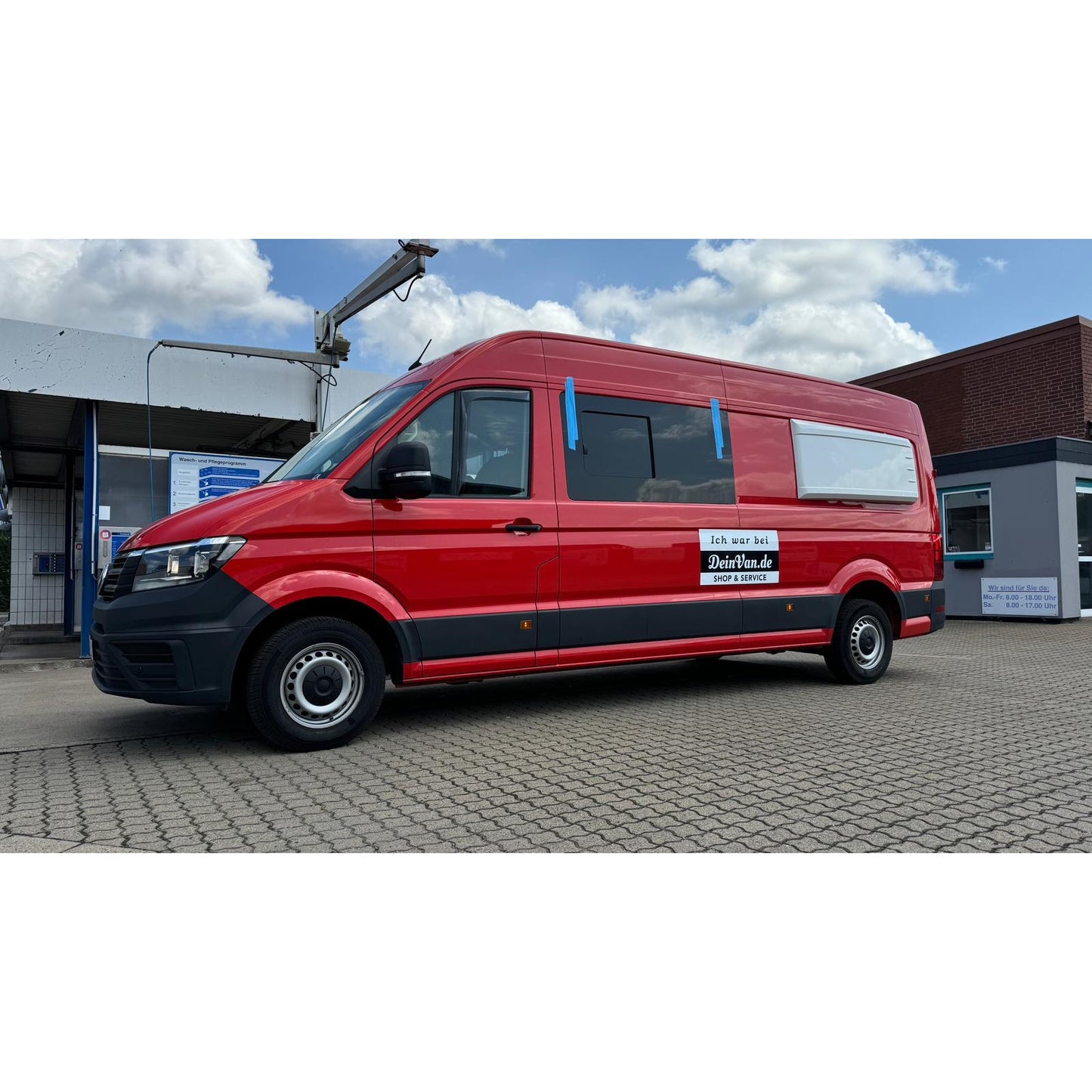 Heckverbreiterung, Longsleeper aus GFK links für VW Crafter / MAN TGE ab 2017