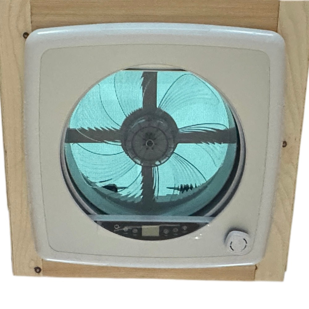 AirFlow Dachfenster 40×40 cm – schwarz mit weißem innenleben, Fernbedienung, LED, Insektenschutz & Verdunkelung