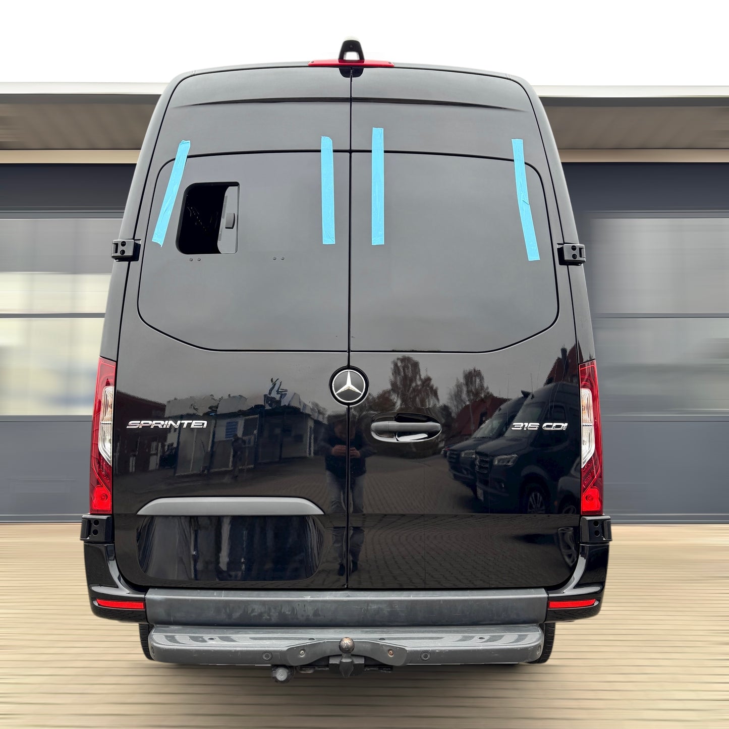 Hecktürscheibe links mit Schiebefenster für Mercedes Sprinter W907, W910 ab 2017 *L1-L4*