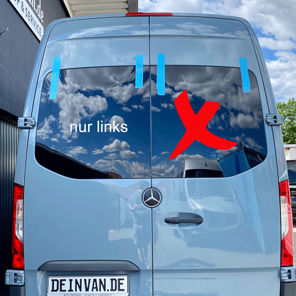Hecktürscheibe links für Mercedes Sprinter W907, W910 ab 2017 *L1-L4*