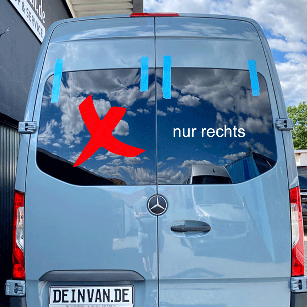 Hecktürscheibe rechts für Mercedes Sprinter W907, W910 ab 2017 *L1-L4*