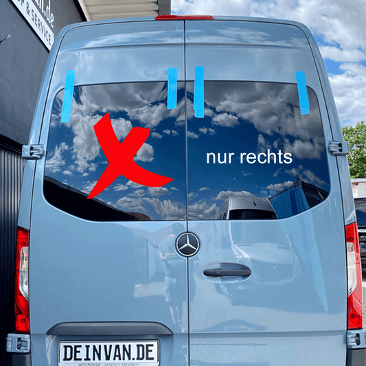 Hecktürscheibe rechts für Mercedes Sprinter W907, W910 ab 2017 *L1-L4*