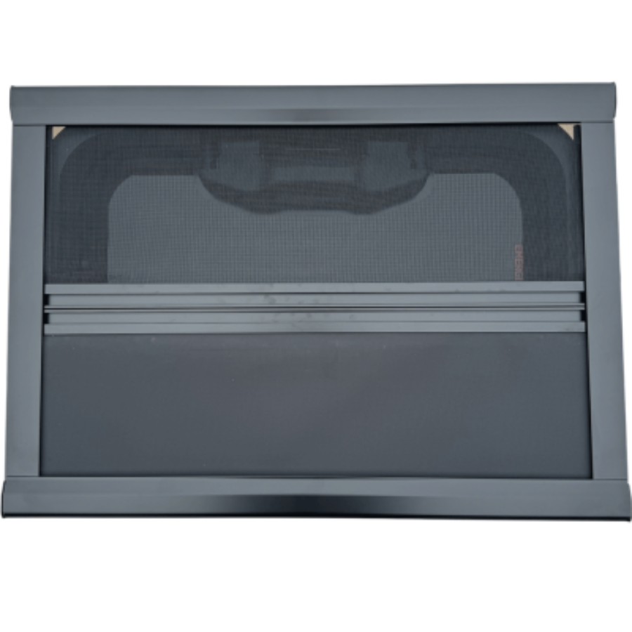 Sonnenschutz Mückenschutz Rollo für Echtglas Dachluke Alu-schwarz