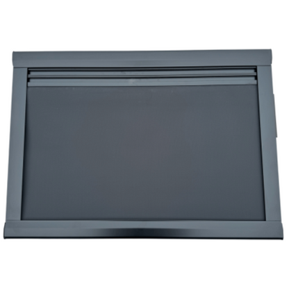 Sonnenschutz Mückenschutz Rollo für Echtglas Dachluke Alu-schwarz