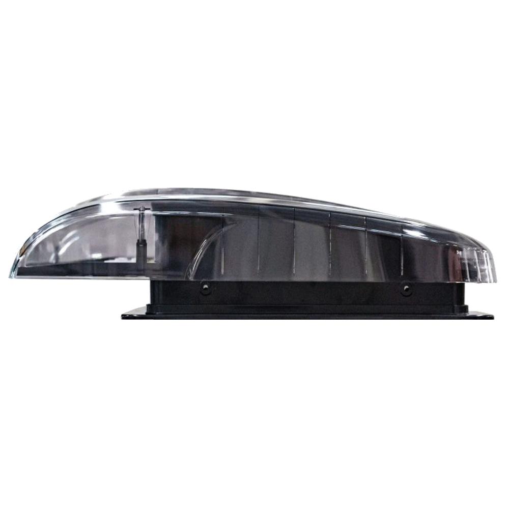 AirFlow Dachlüfter 40×40 cm – transparente Haube mit weißem innenleben, Fernbedienung, LED, Insektenschutz & Verdunkelung