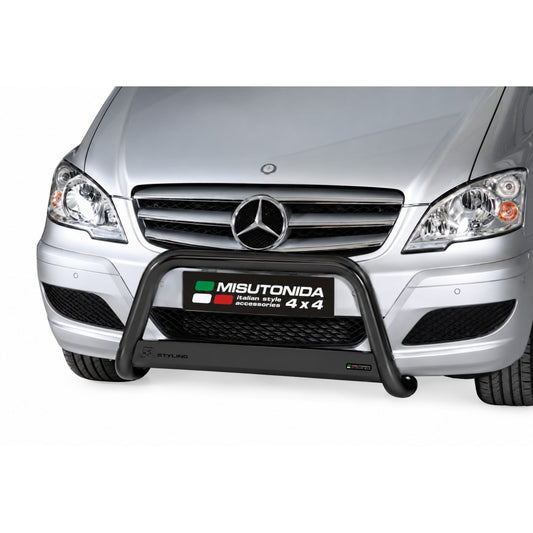 Black/Stainless Steel Front Bumper Bar Vito/Viano 2010-2014