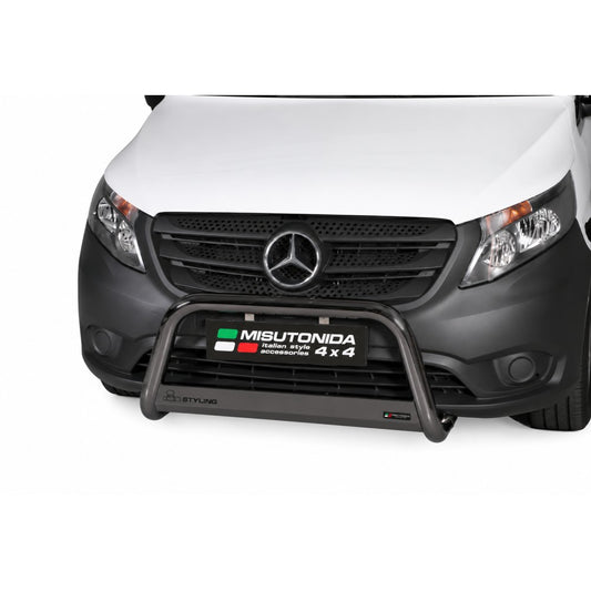 Black/Stainless Steel Front Bumper Bar Vito/Viano 2015-2023
