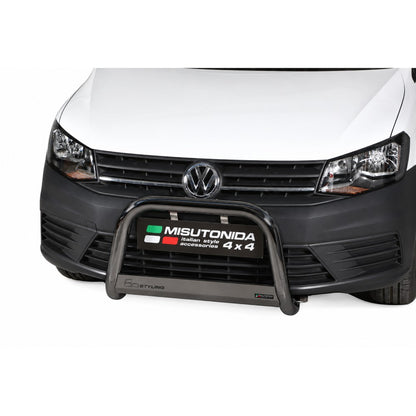 Schwarz/Edelstahl Frontbügel Caddy 2014-2020