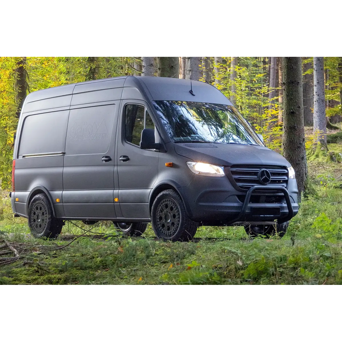 Frontbügel Schwarz Matt 70mm Mercedes Sprinter Frontantrieb (W910 | 2018-)