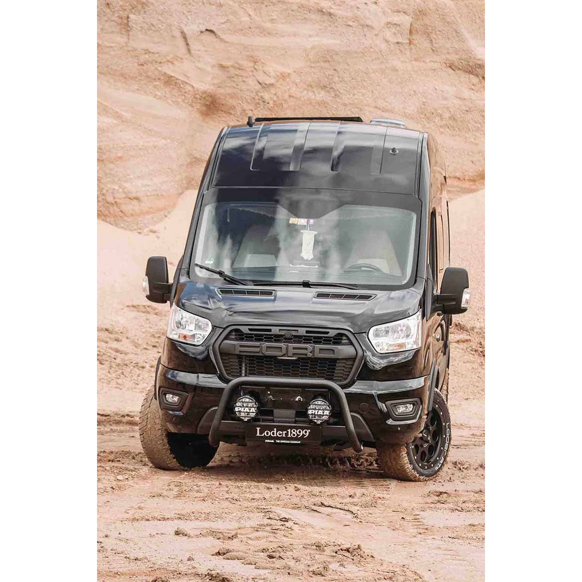 Ford Transit Frontbügel schwarz 2014-2024