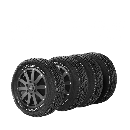 Komplettradsatz Hanma 17" mit Lodertire AT#1