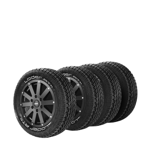 Komplettradsatz Hanma 17" mit Lodertire AT#1