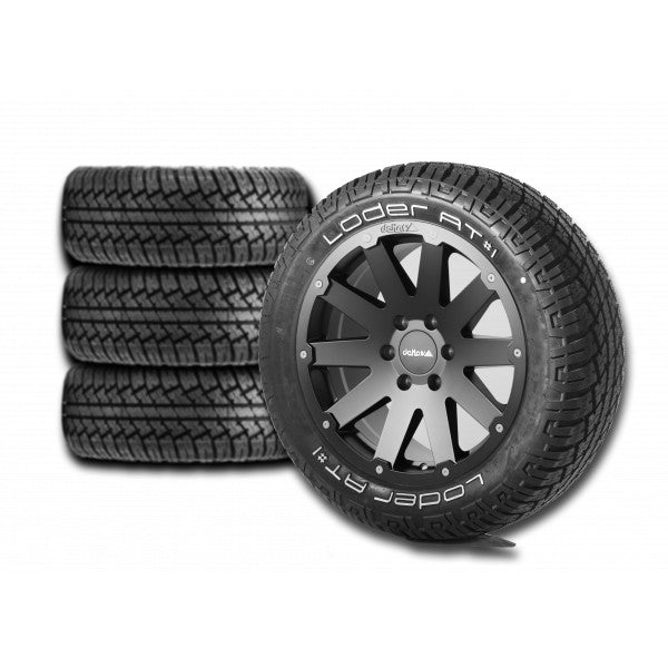Komplettradsatz Hanma 18x8.5 | Loder AT1 235/55R18 für Mercedes Sprinter (ab 2018)