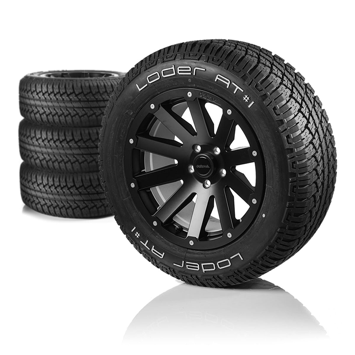 Komplettradsatz Hanma 18x9 | Loder AT#1 265/65R18 für VW Crafter und MAN TGE ab 2017-