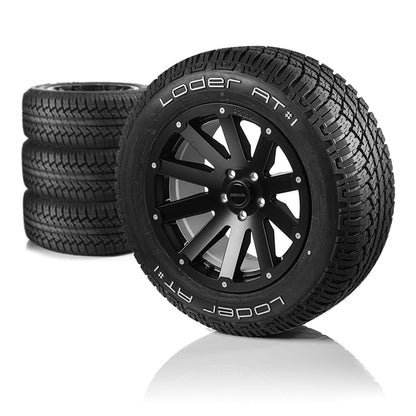 Komplettradsatz Hanma 18x9 | Loder AT#1 265/65R18 für VW Crafter und MAN TGE ab 2017-